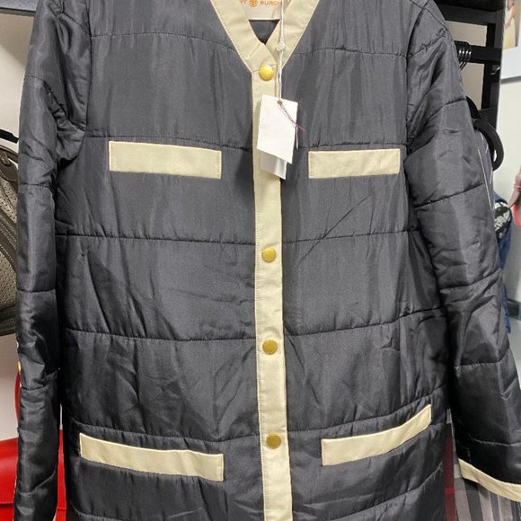 Tory Burch Full Length Quilted Coat
